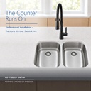 769-206 seamless undermount - the counter runs on