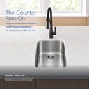 769-109 seamless undermount - the counter runs on