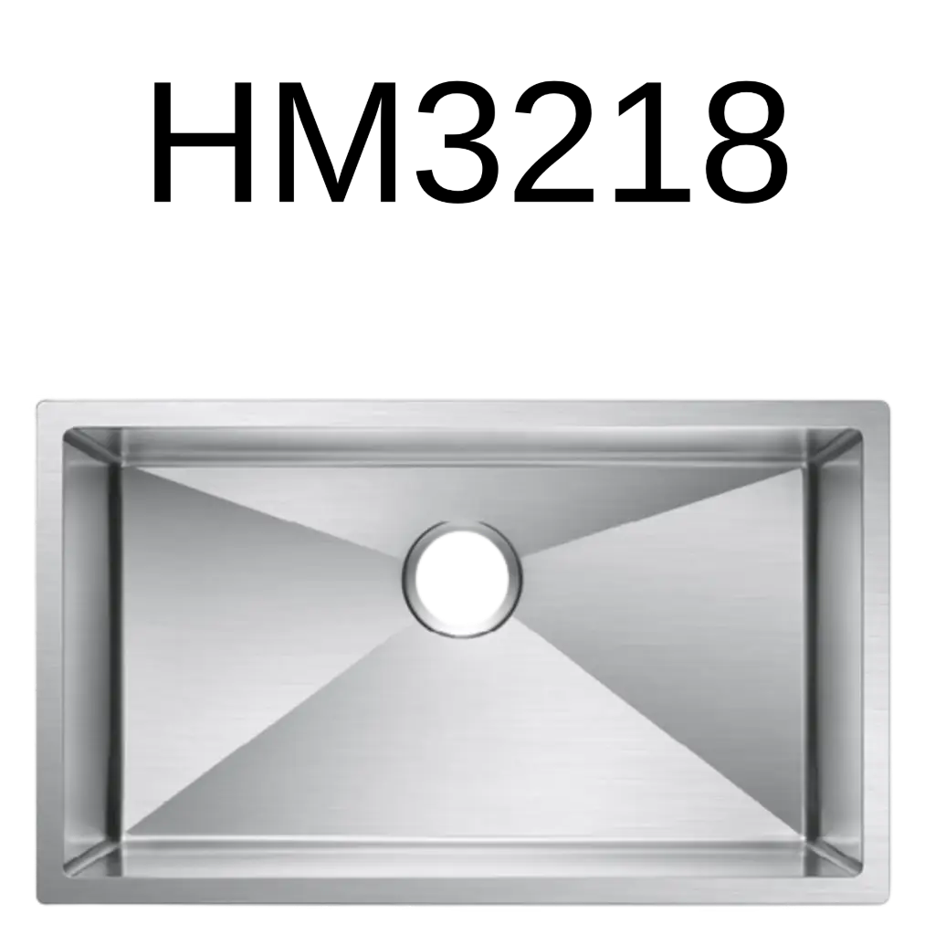 HM3218 - Single Bowl Handmade Kitchen Sink (32" x 18" x 9")