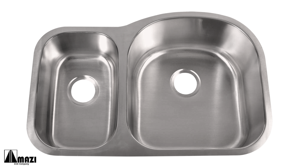 Royal 769-905R 31-1/2 x 20-1/2 30/70 Double bowl Undermount Kitchen Sink - Stainless steel