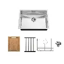 Royal ADA-206 32-1/4 x 18-1/2 Double bowl Undermount Kitchen Sink - Stainless steel