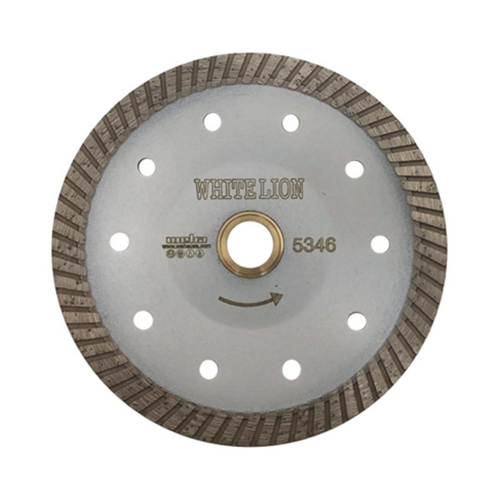 Weha USA Matrix 12" Continuous Rim Blade with Reinforced Core and 1" Arbor for Natural Stone, Engineered Stone and Quartz Material with Glass.