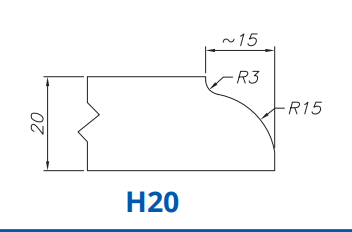 SS66056 Profile 20mm Dupont H20 Technology Longlife+ Position 6 INTERNAL WATER ROUTER BITS (IW BITS)