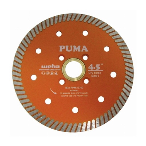 [5125090] Weha USA 5" Vacuum Brazed Marble Blade for Marble, Limestone, Travertine and Other Soft Stones