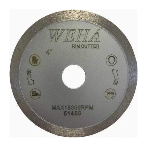 [51489] Weha USA Continuous Rim Diamond Blade for Natural Stone, Ceramic Tile and Porcelain Tile