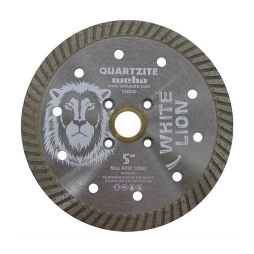 [128903] Weha USA White Lion Quartzite Bridge Saw Blade with 60mm Arbor for Quartzite, Granite and Engineered Stone