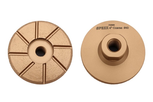 [21801-01012] APEXX GOLD AUTO-EDGE GRINDING WHEEL 4"X30XM18 COARSE