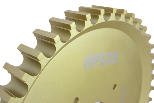 [20616-01002] APEXX Teflon-Core Milling Wheel 16" x 1-1/2"(40mm) x 60/50mm GOLD-WHITE